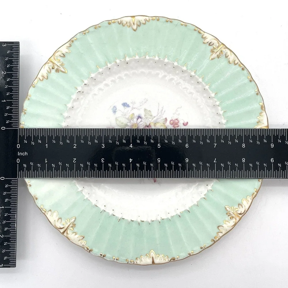 Royal Crown Derby Floral Luncheon Plate Set 4 Piece Porcelain 9